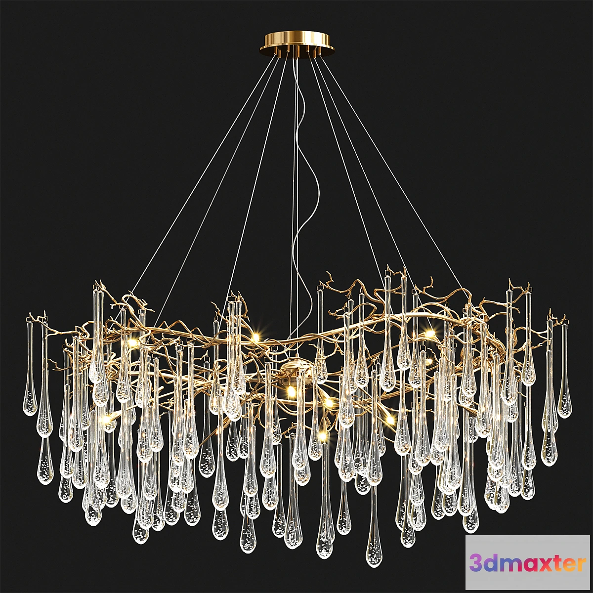 770599 - Serip Big AQUA Chandelier - No.2