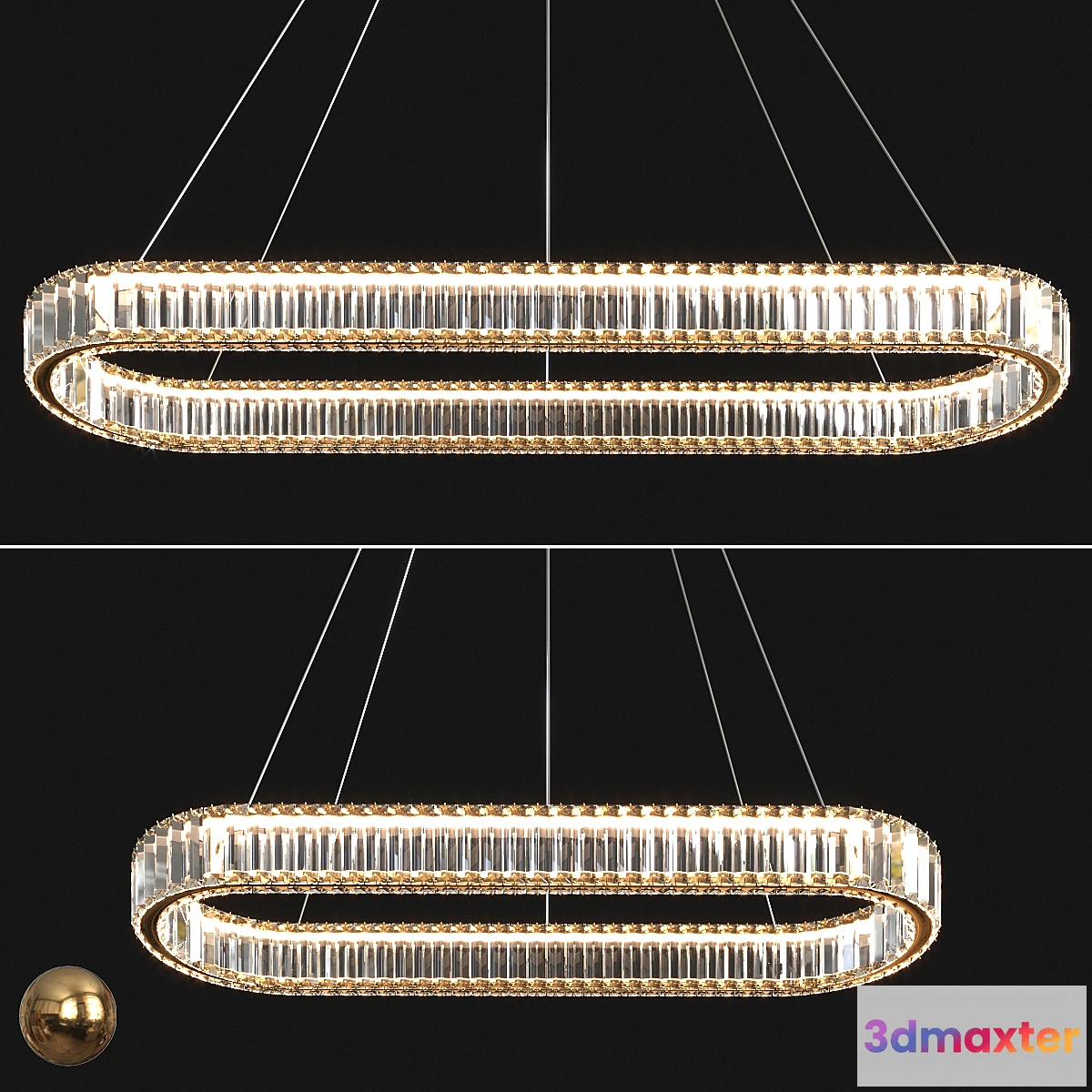 770613 - Modern Crystal Long Chandelier - No.2