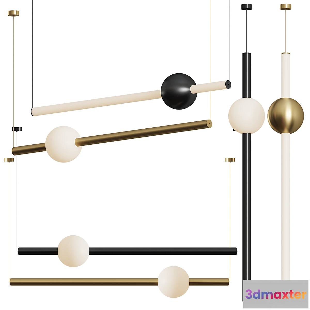 770643 - Orion Globe Linear Suspension Light by Lee Broom - No.2