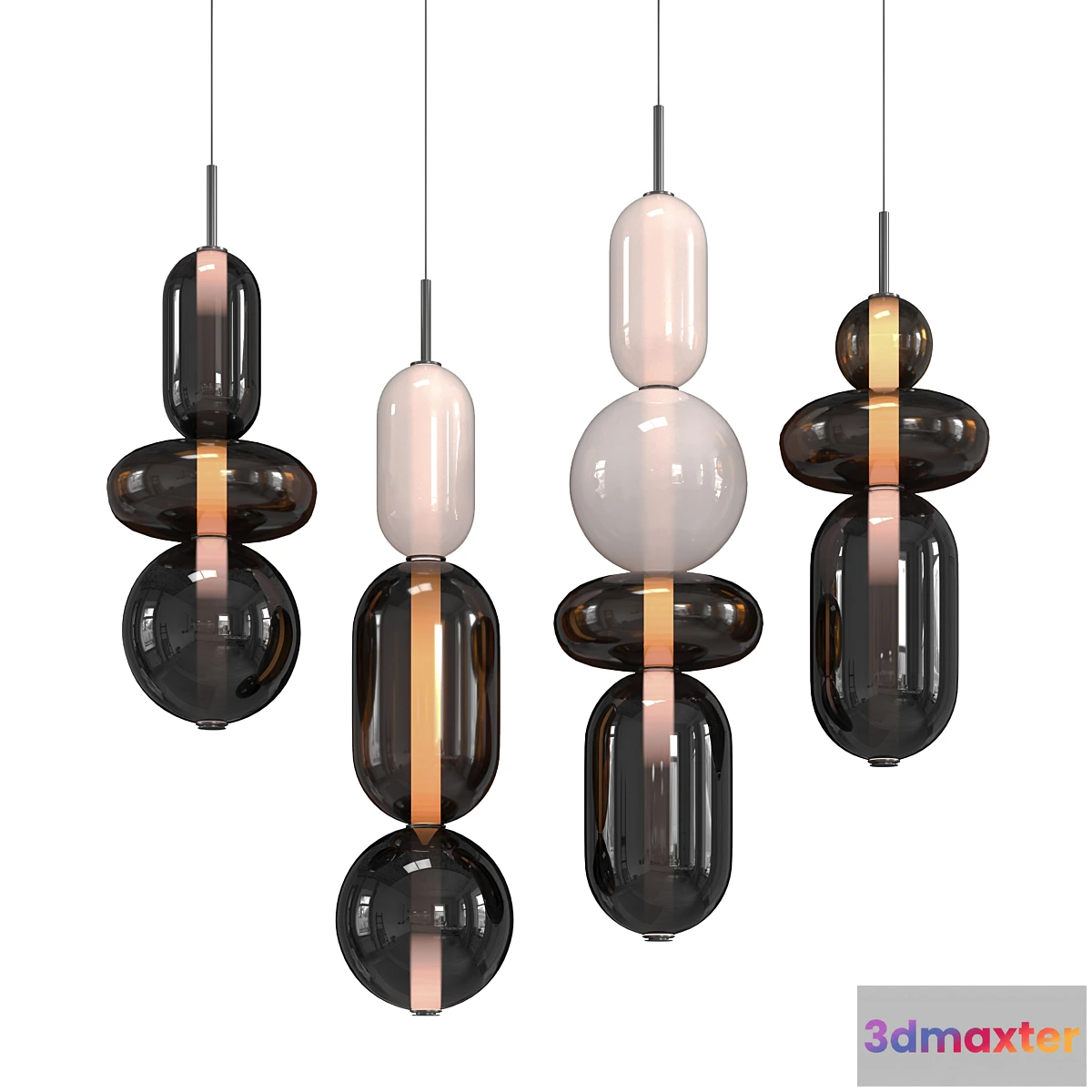 770701 - Pebbles cor pendant - No.2