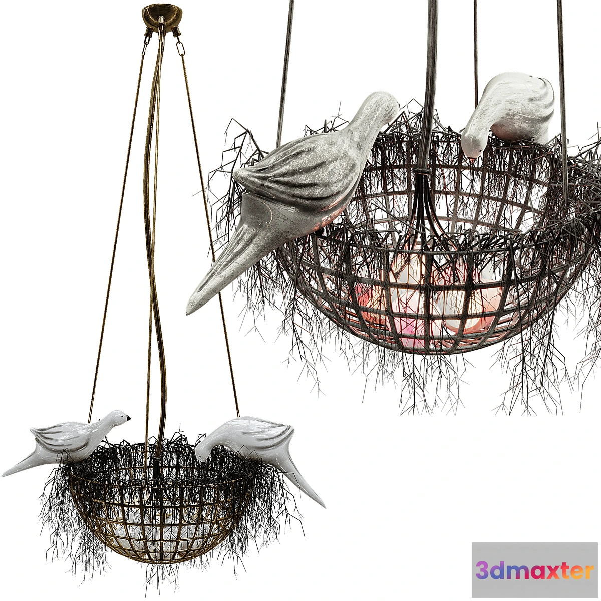 770747 - Bird Nest Pendant Light - No.3