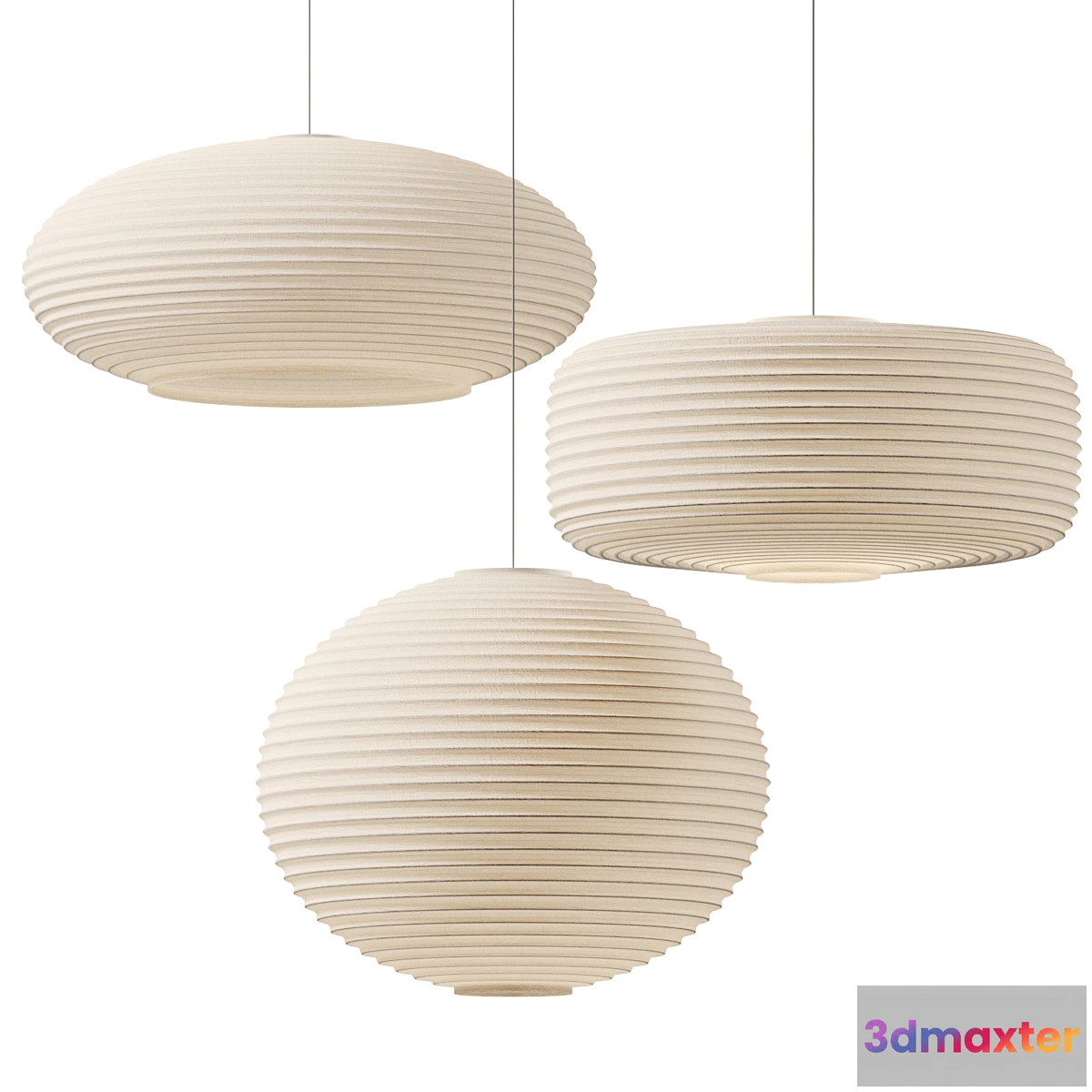 771097 - Sansho Paper Pendant Lights - No.3
