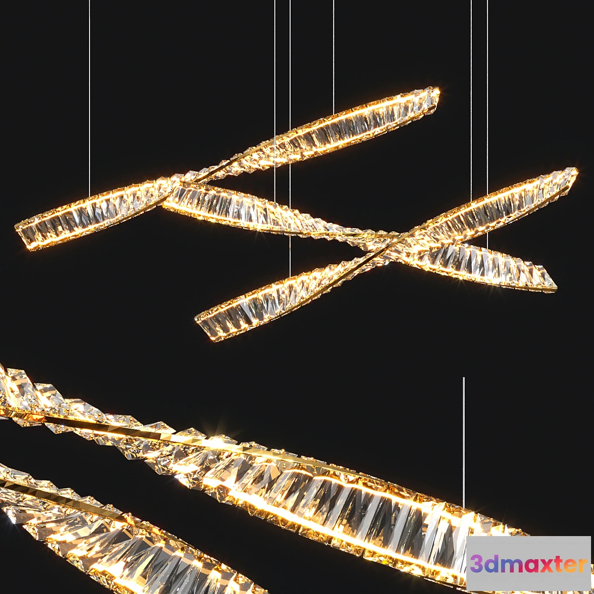 785456 - Rectangular Pendant Linear - No.2