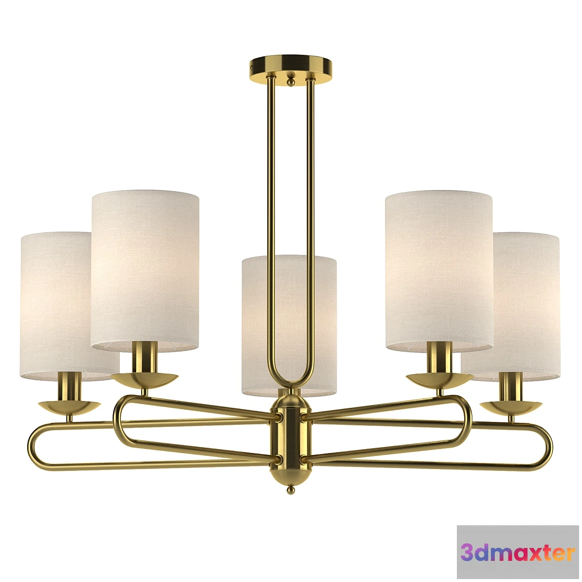 785498 - Chandelier Escada Eclipse 10166_5PL Brass - No.2