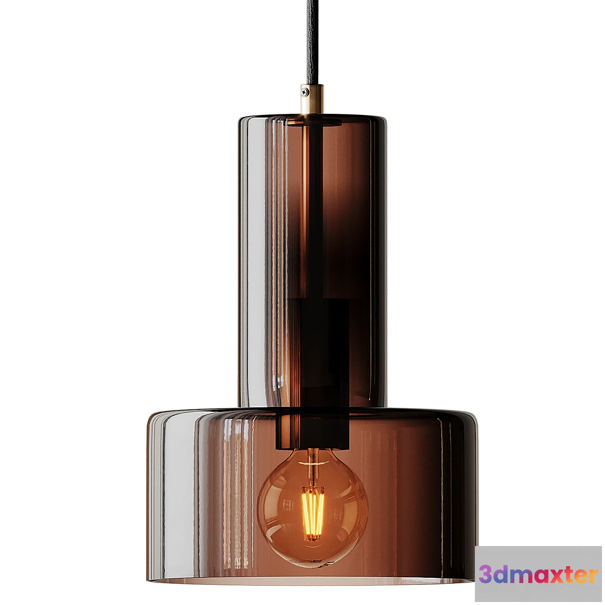 785812 - Hubsch Glass Pendant Lamp in Brown - No.2