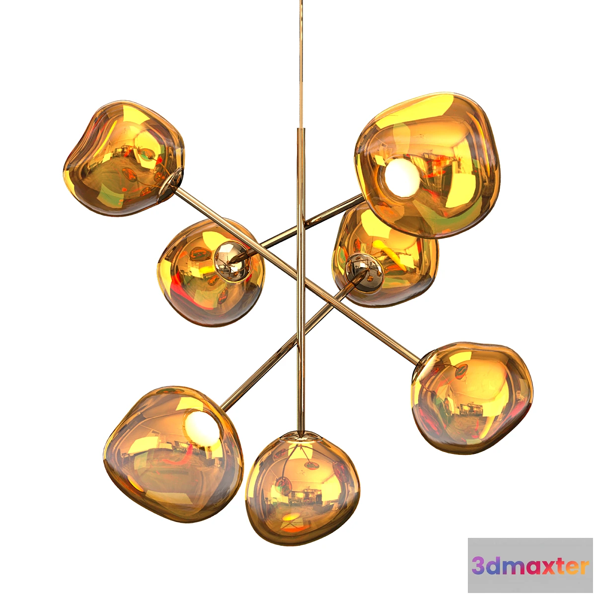 785836 - MELT LED CHANDELIER GOLD LARGE - No.2