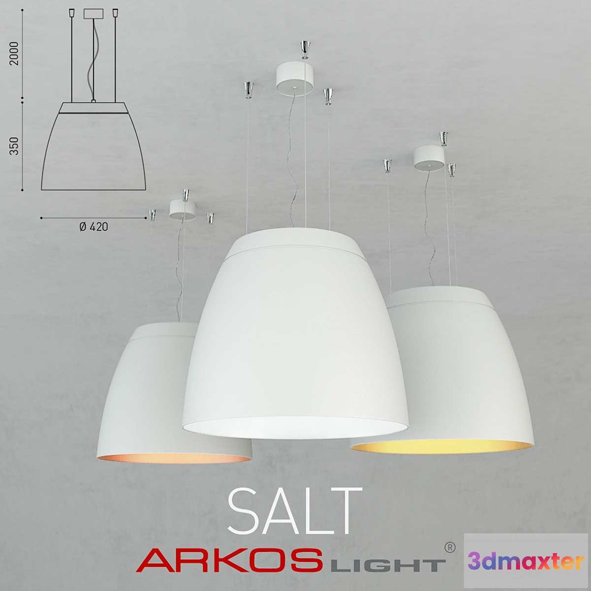 800486 - Hanging lamp SALT by ARKOSLIGHT