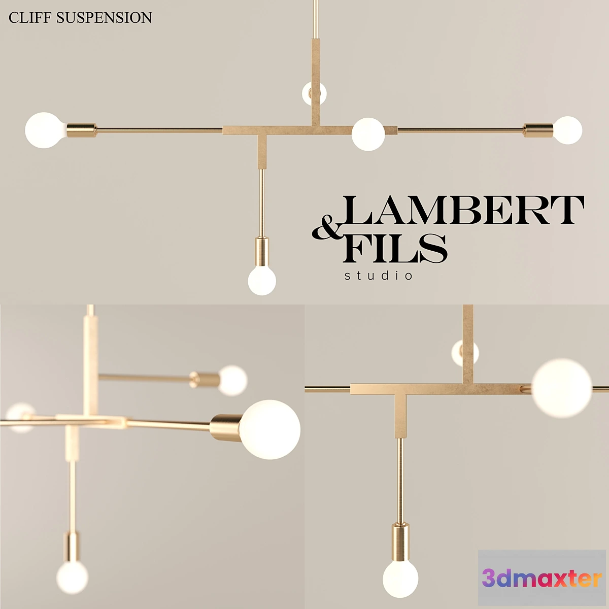 800494 - Lambert & Fils Cliff Suspension Lamp