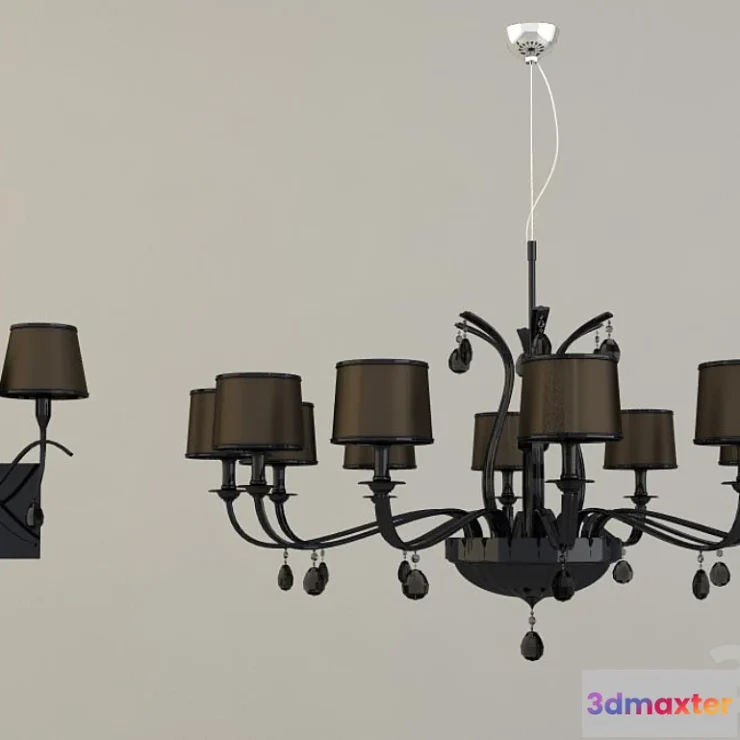800908 - Dco style chandelier