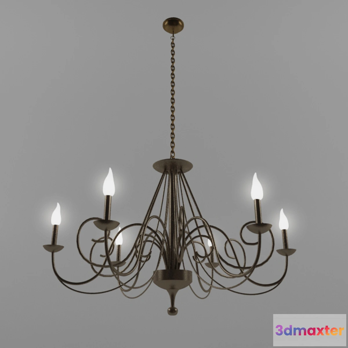 800952 - Cast iron chandelier