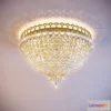 801158 - Crystal ceiling mounted light fixture