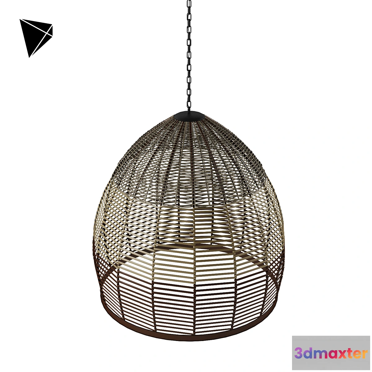 801238 - Wicker Pendant Lamp