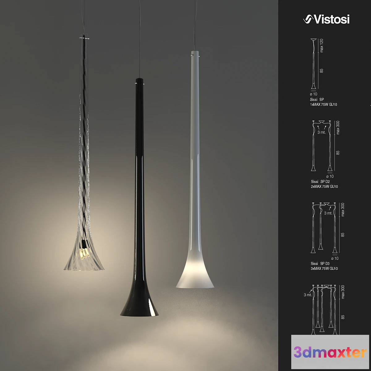 801352 - Hanging lamp Sissi SP D5 Pendant Light