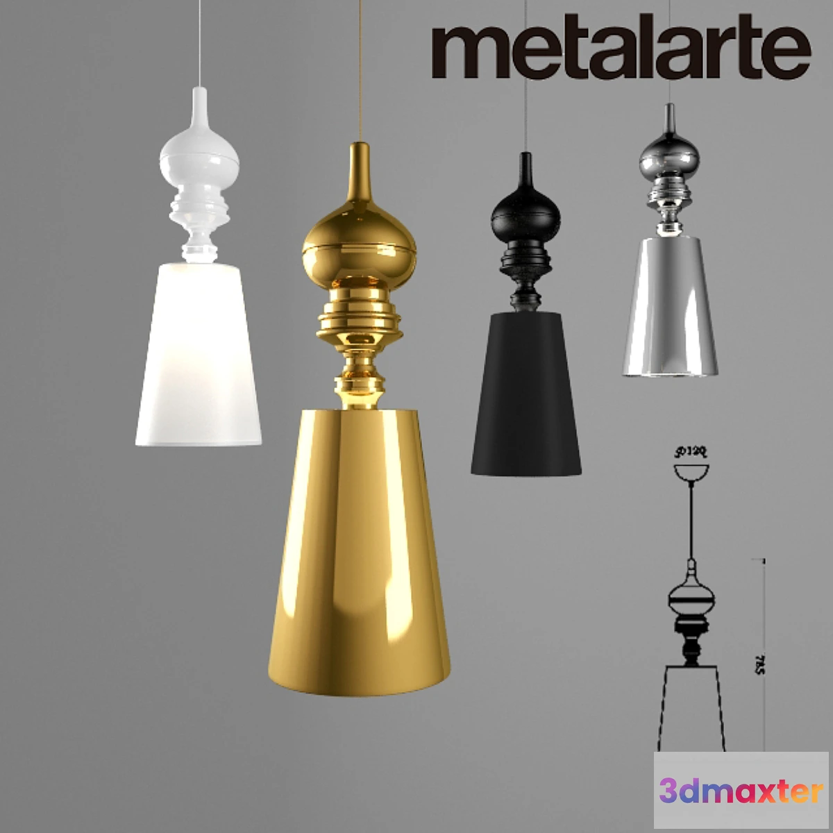 808782 - Metalarte Josephine t Pe Pantalle