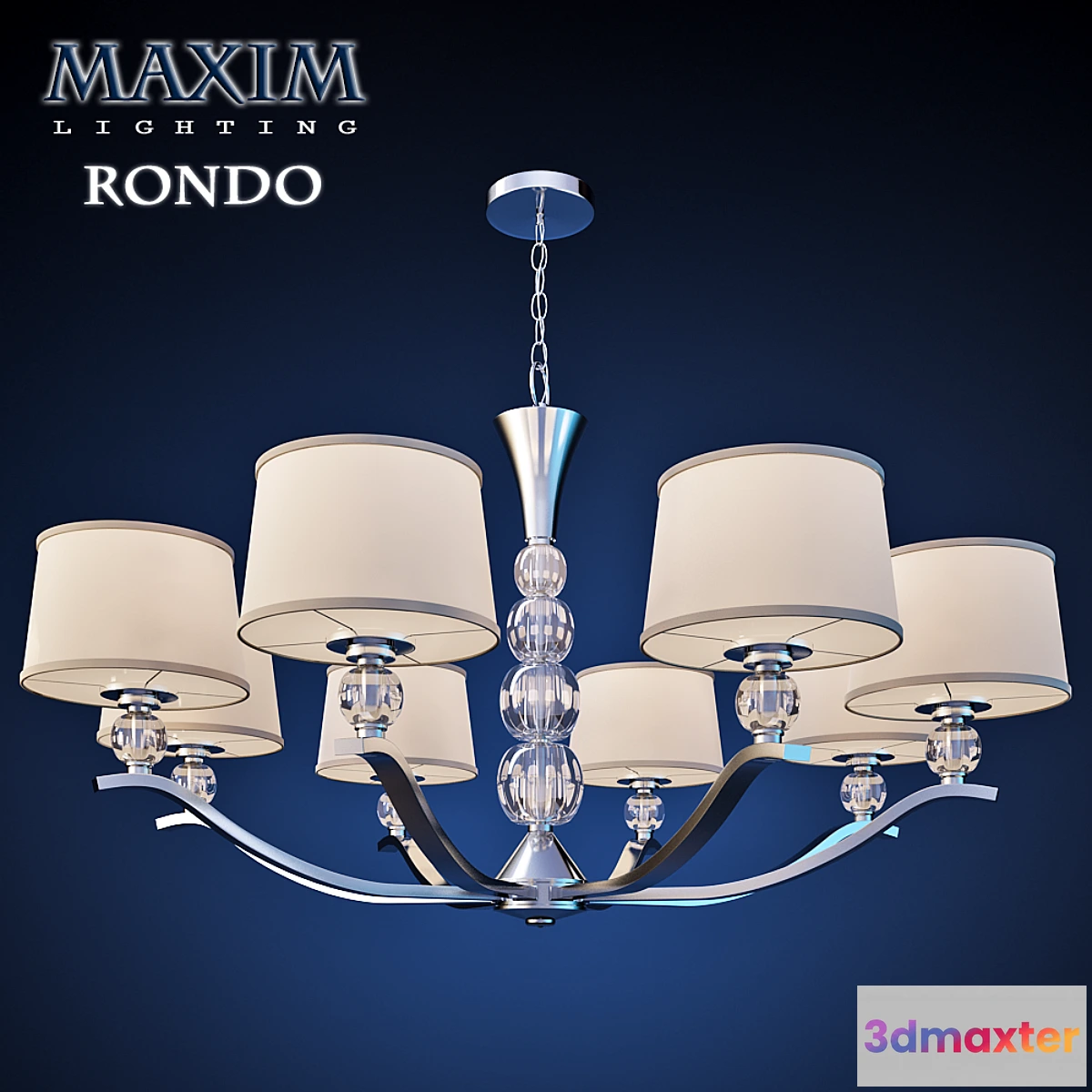 810652 - Maxim Lighting Chandelier Rondo 8-Light