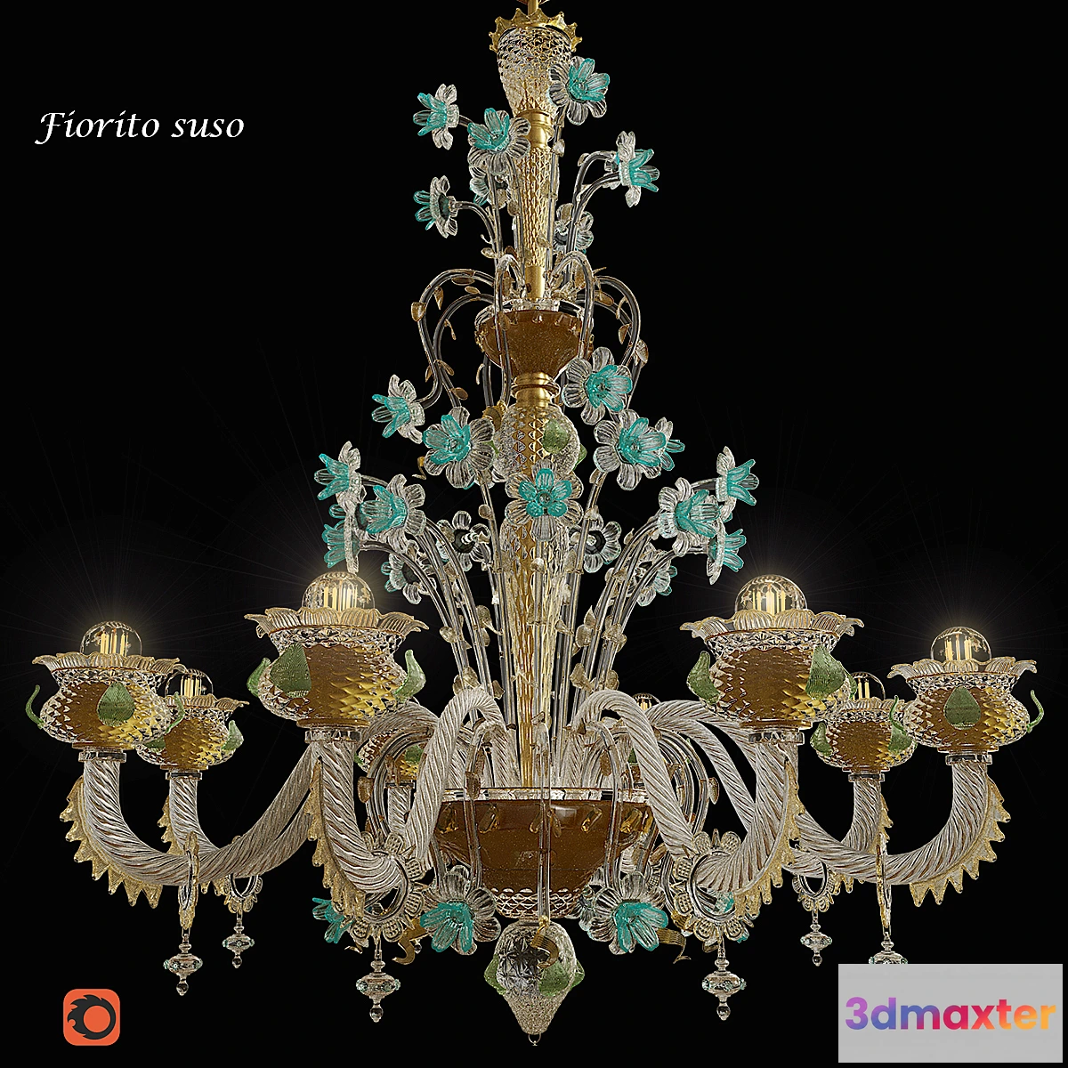 812968 - chandelier Lavai Fiorito suso - No.3