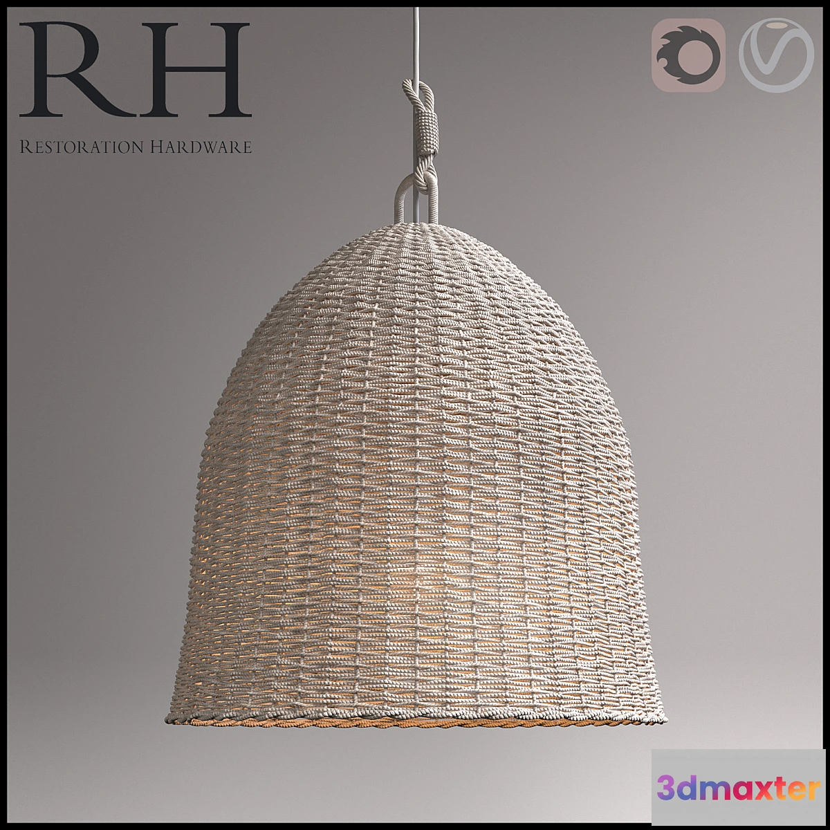 816414 - RH Seagrass Market Pendant - No.3
