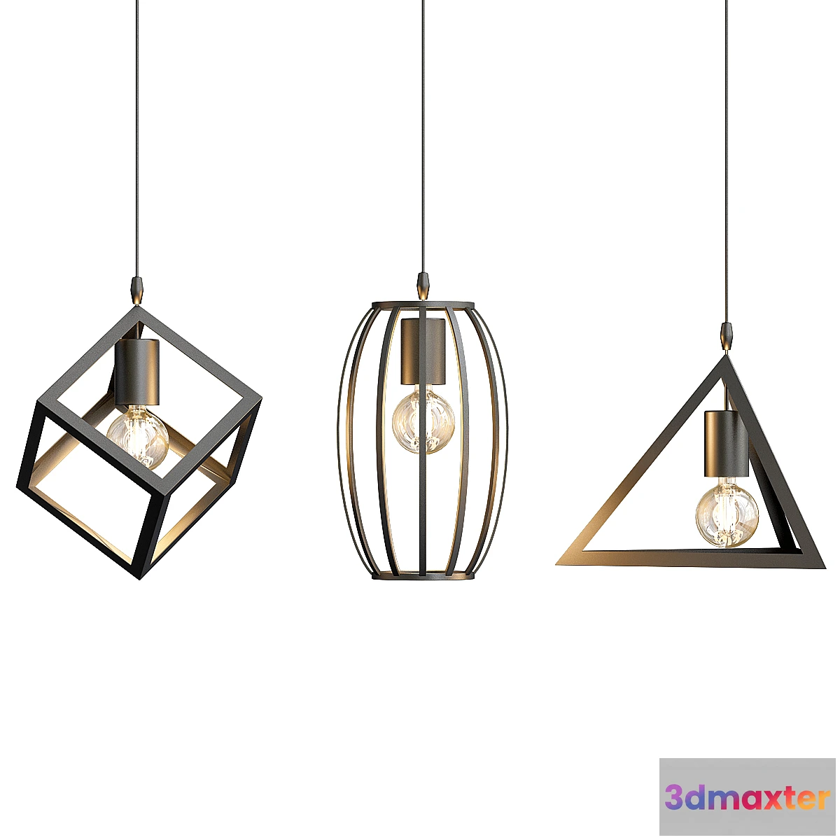816710 - Lampe black retro pendant - No.2