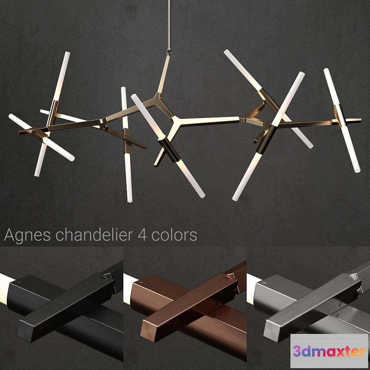816802 - Chandelier Agnes 14 lights 4 colors