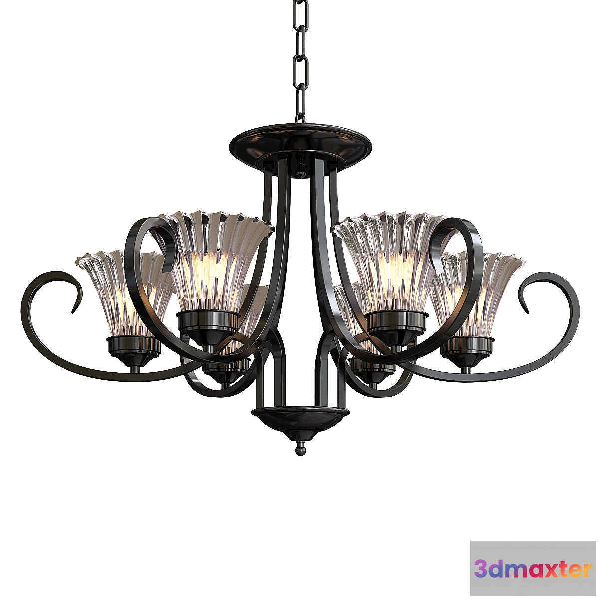 820570 - Modern Glass Iron Chanderlier - No.2