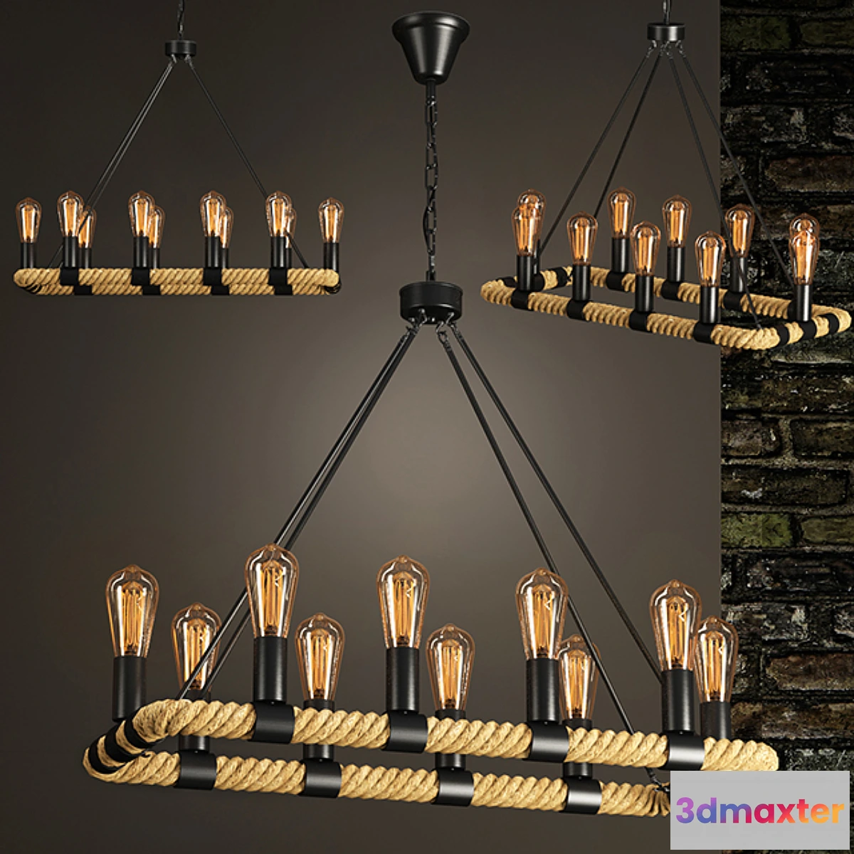 821316 - LOFT ROPE CHANDELIER - No.2