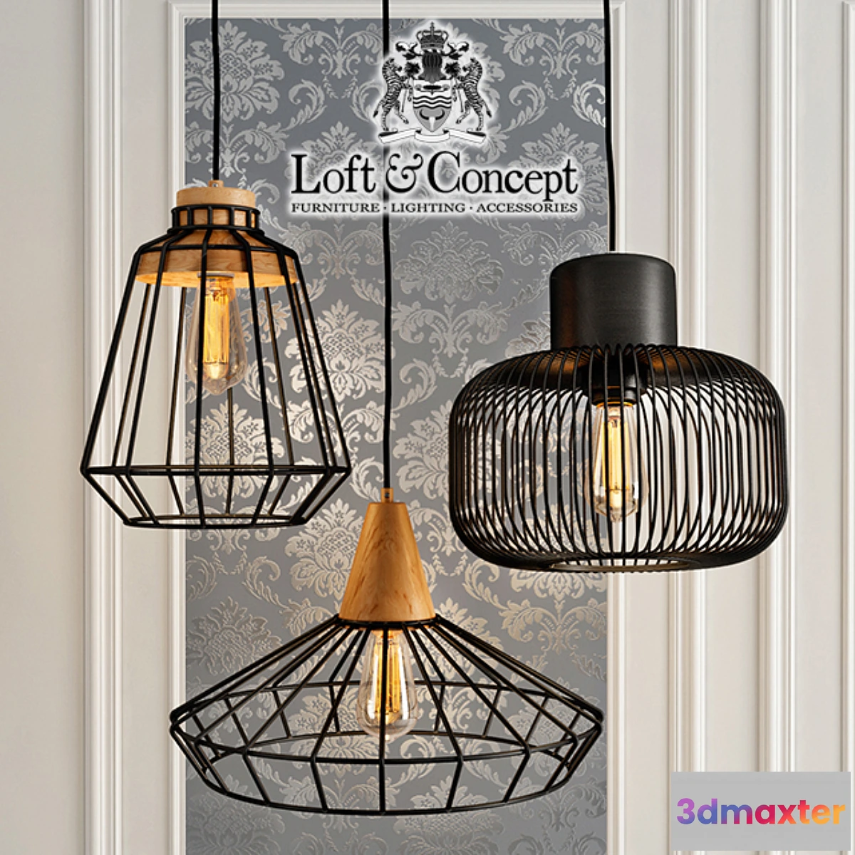 821340 - Wooden Suspended Fixture - No.2