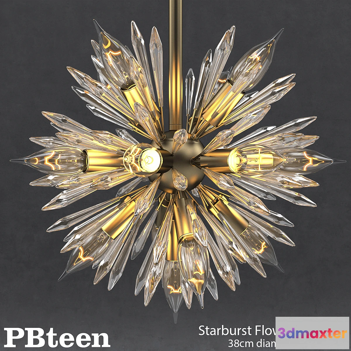 821344 - PBteen - Starburst Flower Pendant