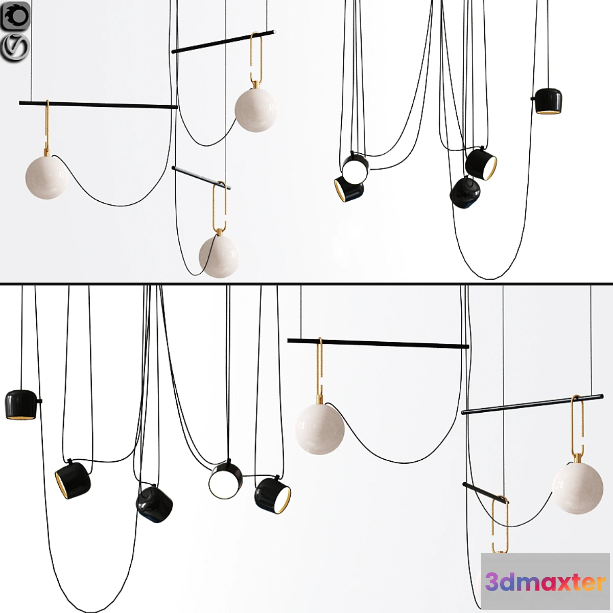 840540 - Flos Aim And Ceiling Light Pendant - No.3