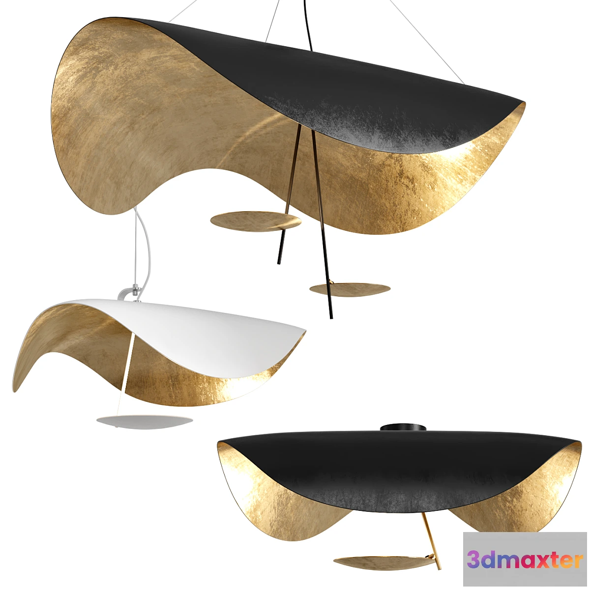 840586 - Lederam Manta Catellani & Smith Pendant Lamp - No.3