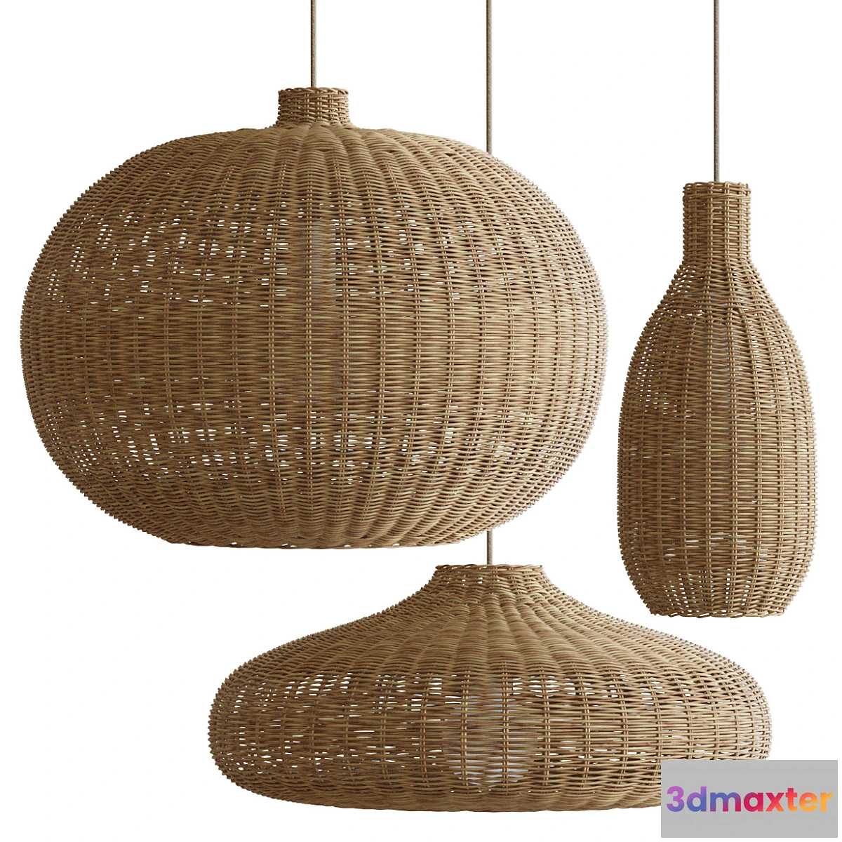 840716 - Wicker chandeliers - No.3
