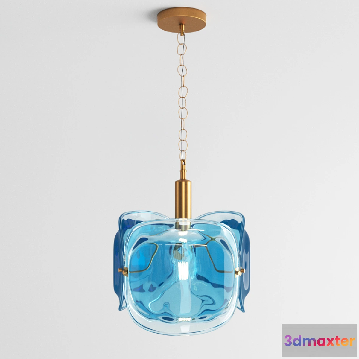 840780 - Colored glass pendant lamp Lampatron TRINO - No.3