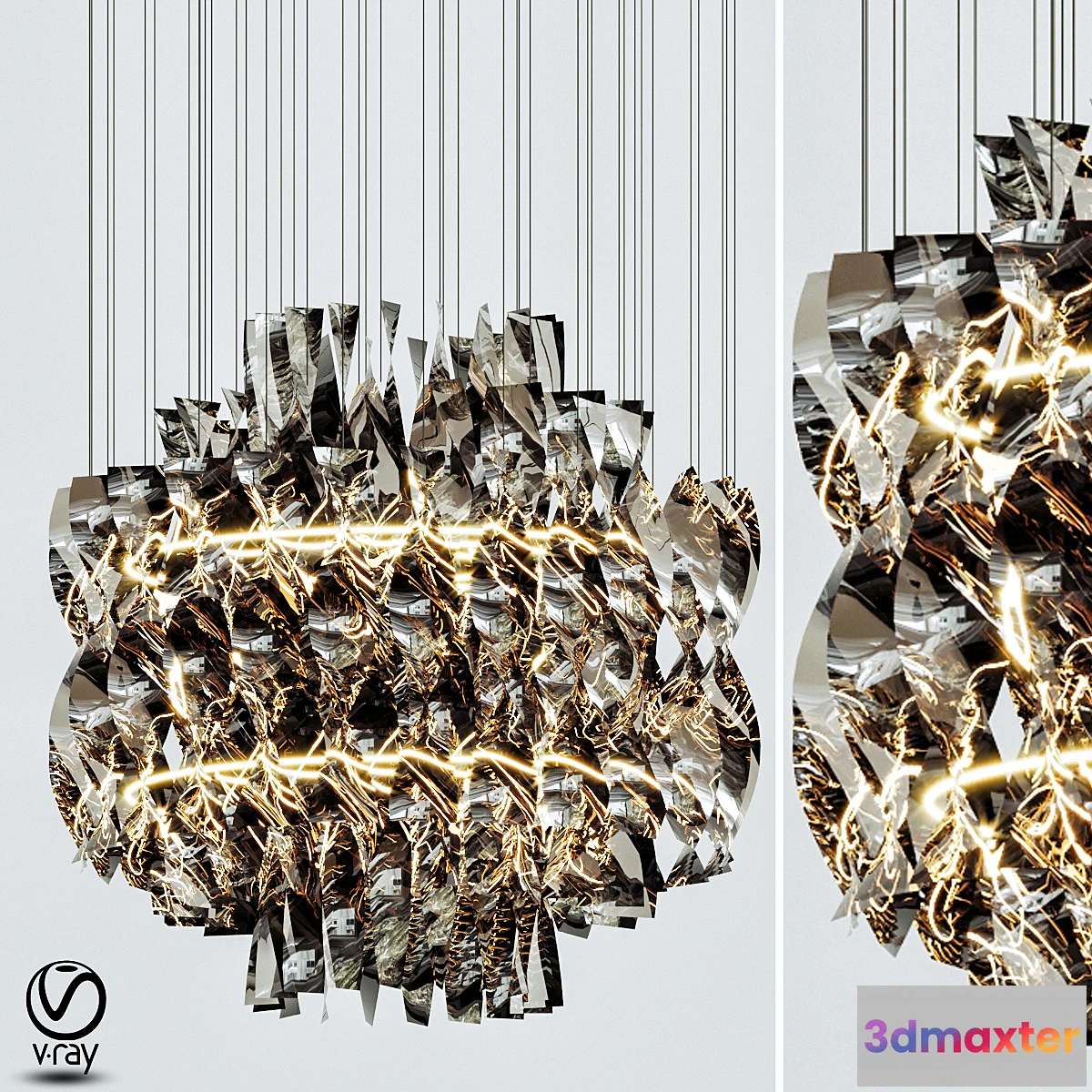 840824 - Aura fumo chandelier - No.3