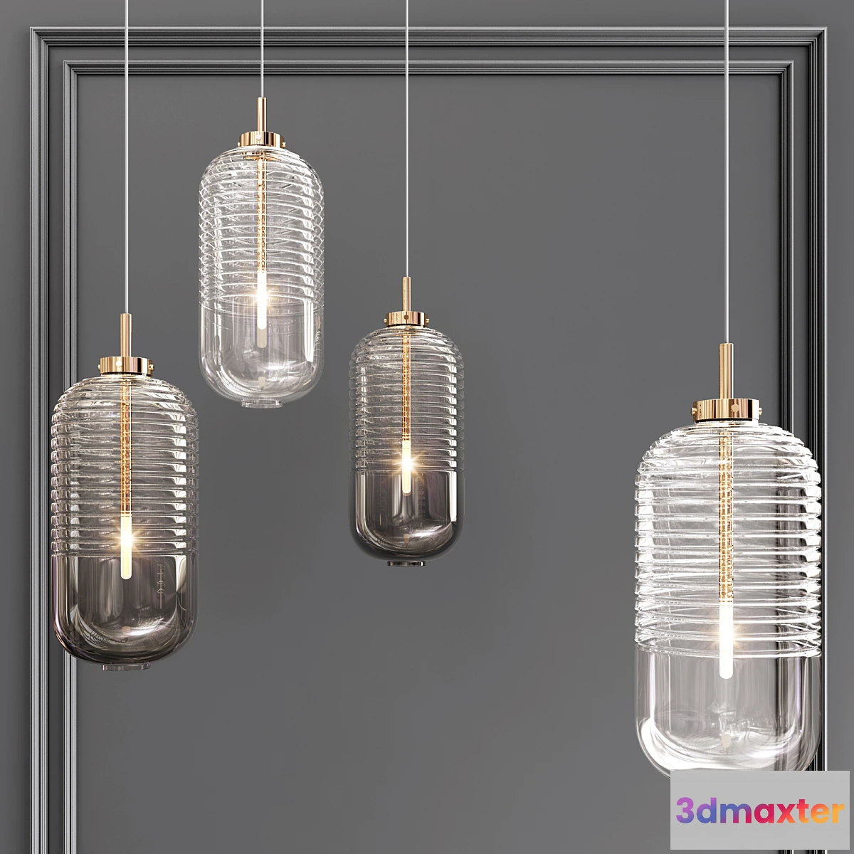 841463 - Ring Glass Art Chandelier 03 - No.3