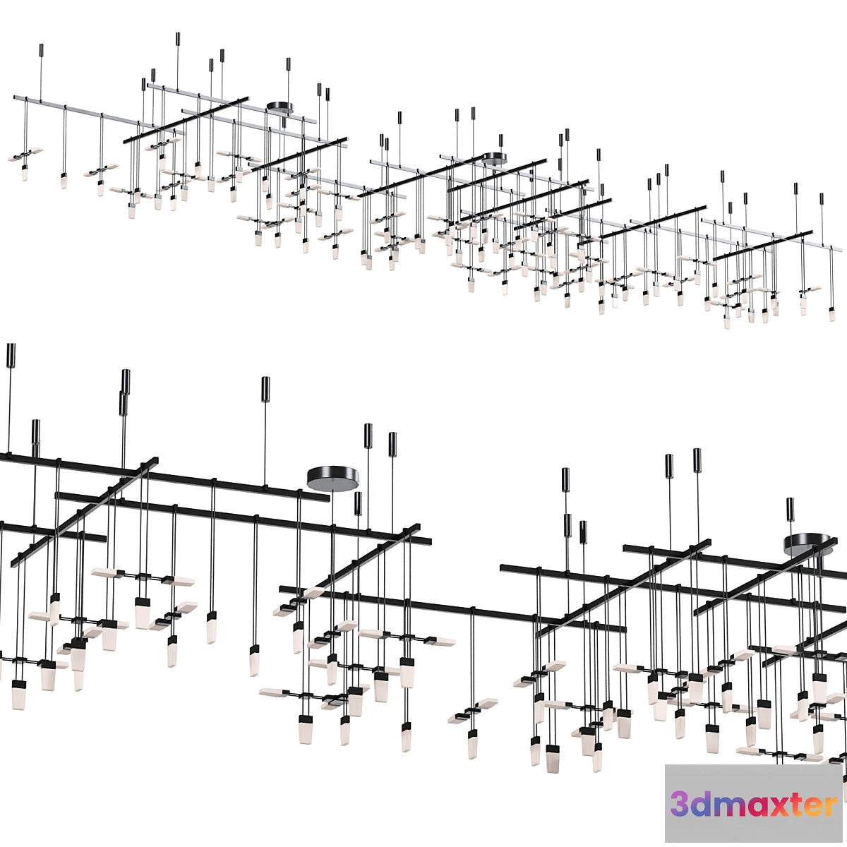 841717 - Suspenders Gallery Multi Light Ceiling Pendant - No.3