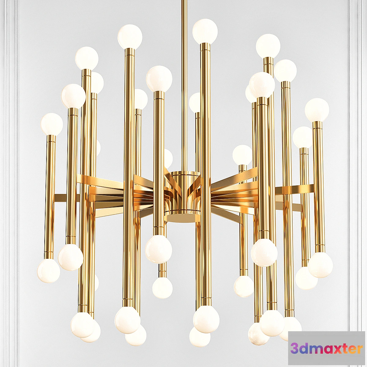 842005 - Beckham 24 - Light Sputnik Modern Linear Chandelier - No.3