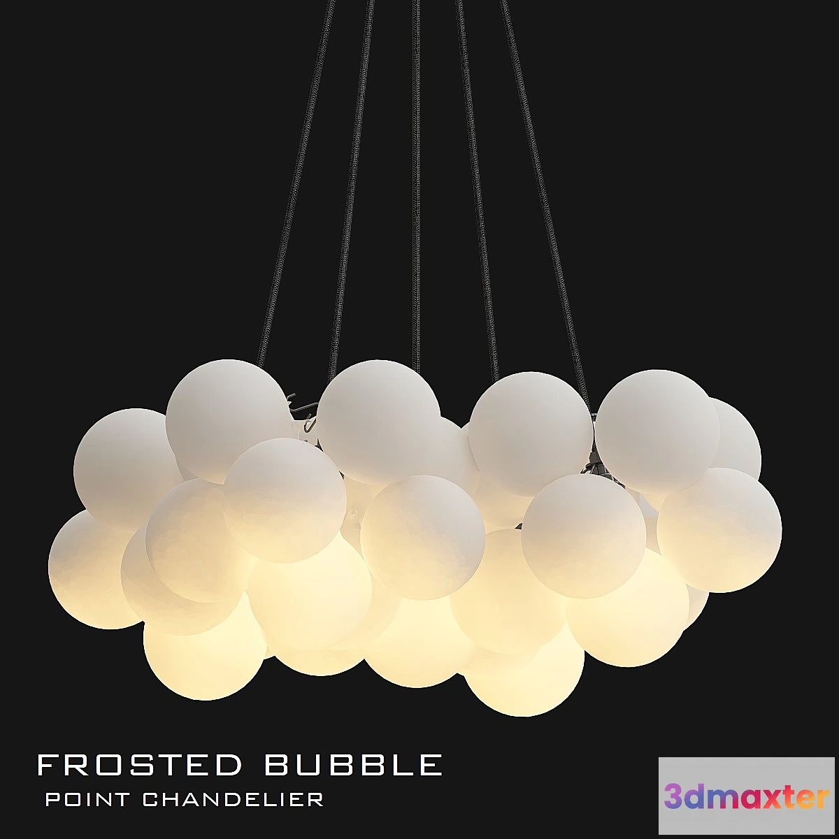854893 - Frosted bubble chandelier - No.3