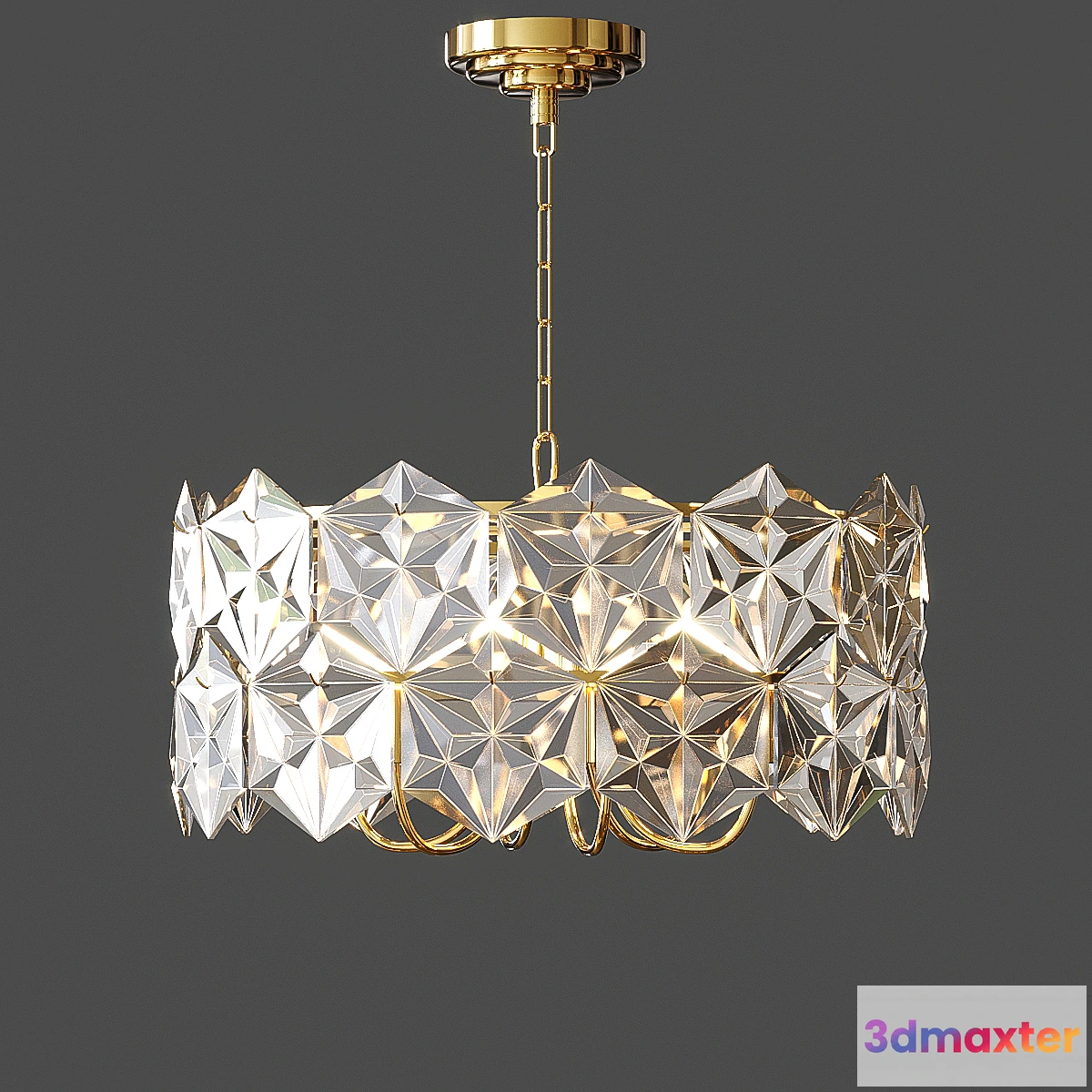 855073 - Chandelier Veneto Luce 5168_6 FGD + CL - No.3