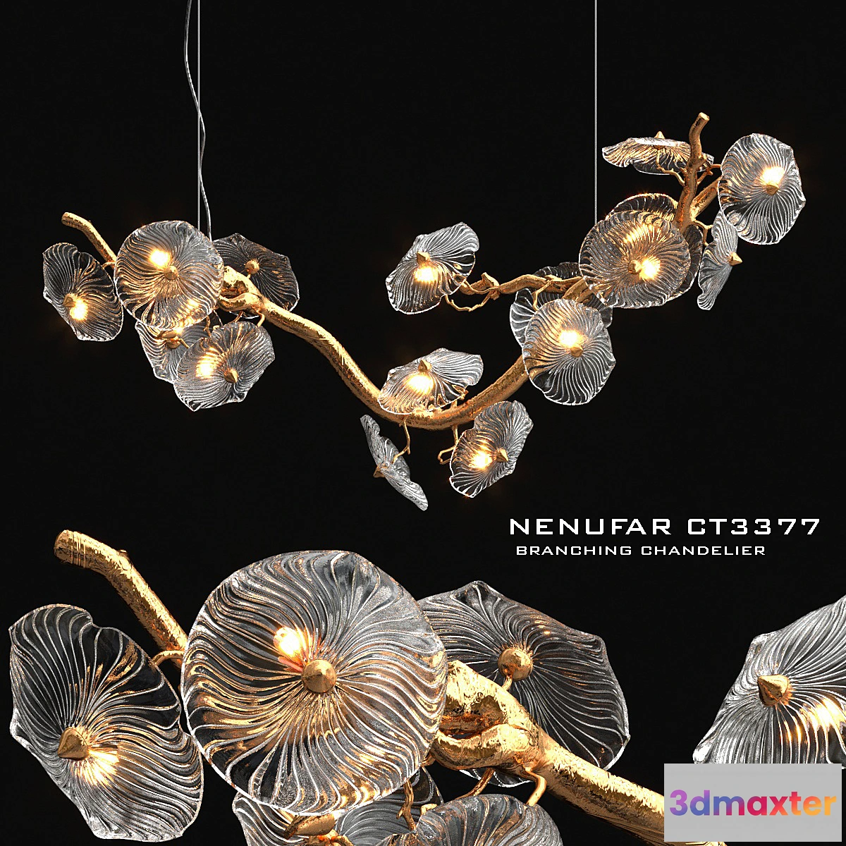855105 - Nenufar horizantal chandelier - No.3