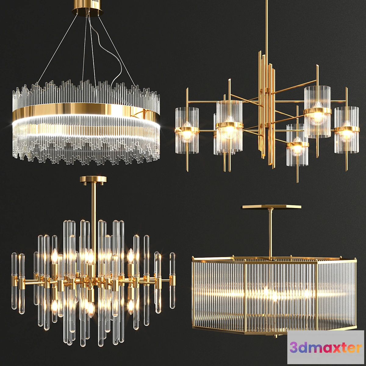 855207 - Collection of modern chandeliers - No.3