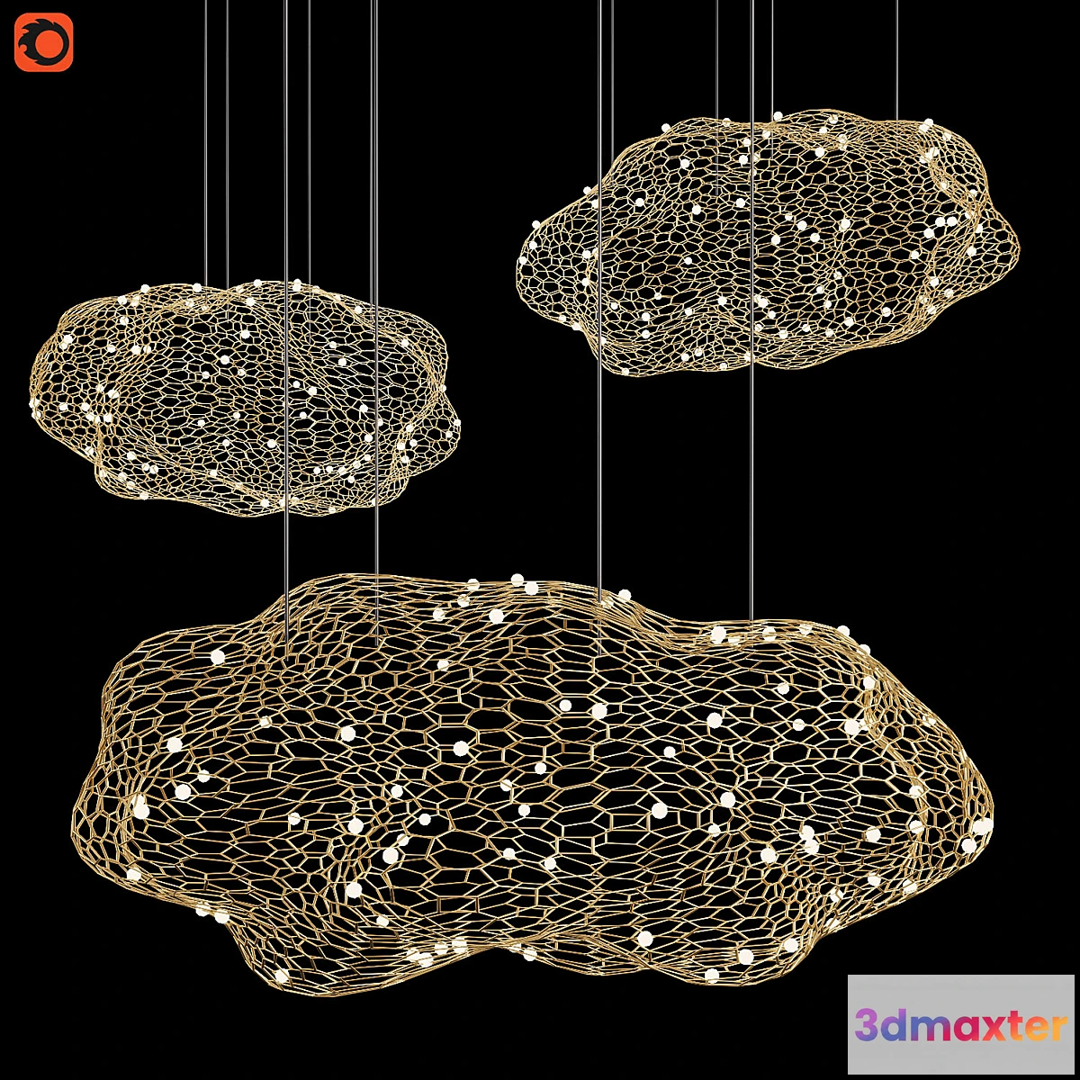 855221 - Chandelier Hanging Clouds - No.3