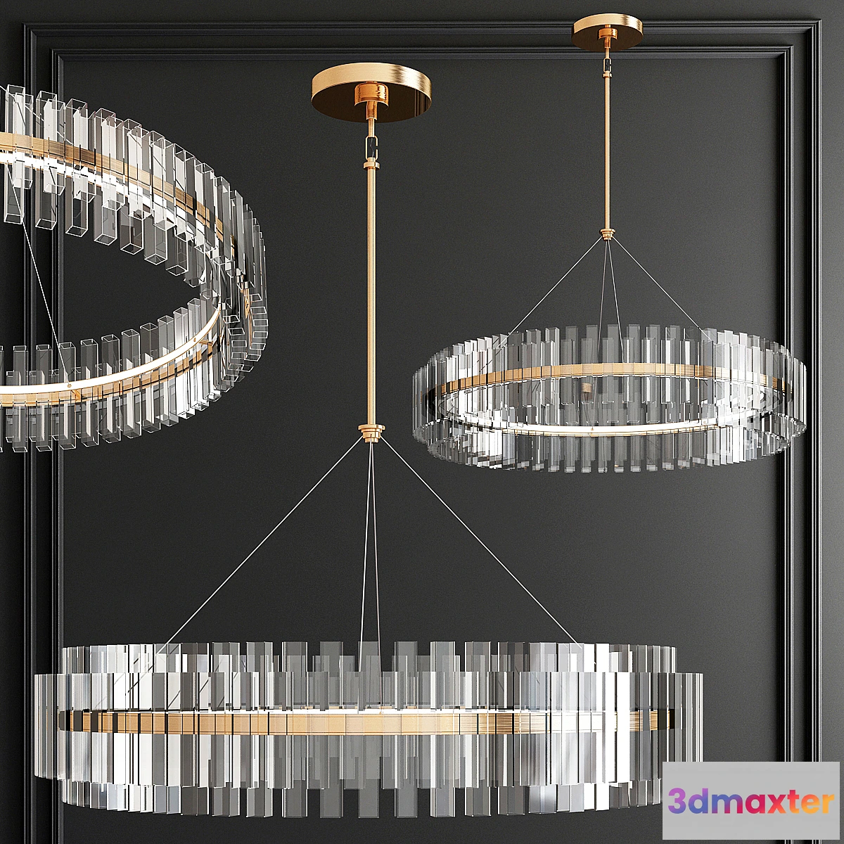 855251 - LED Round Crystal Chandelier - No.3