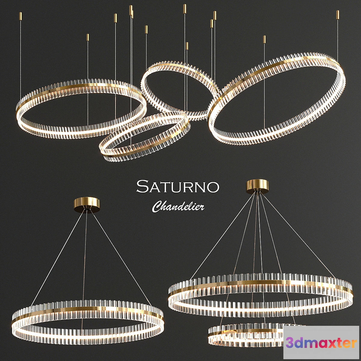 857485 - Baroncelli Saturno Chandelier - 3 type - No.2