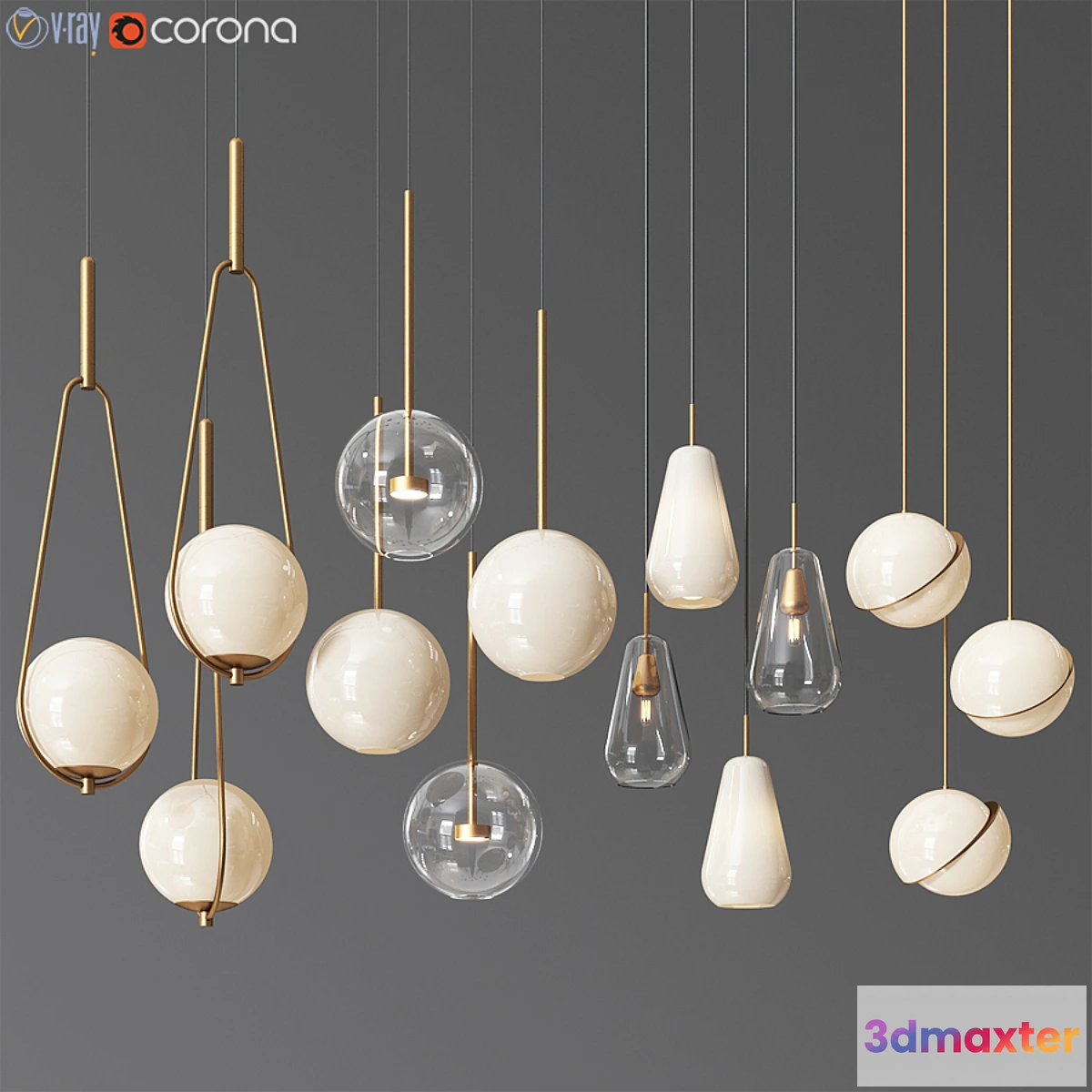 878221 - Pendant Light Collection 11 - 4 Type - No.6