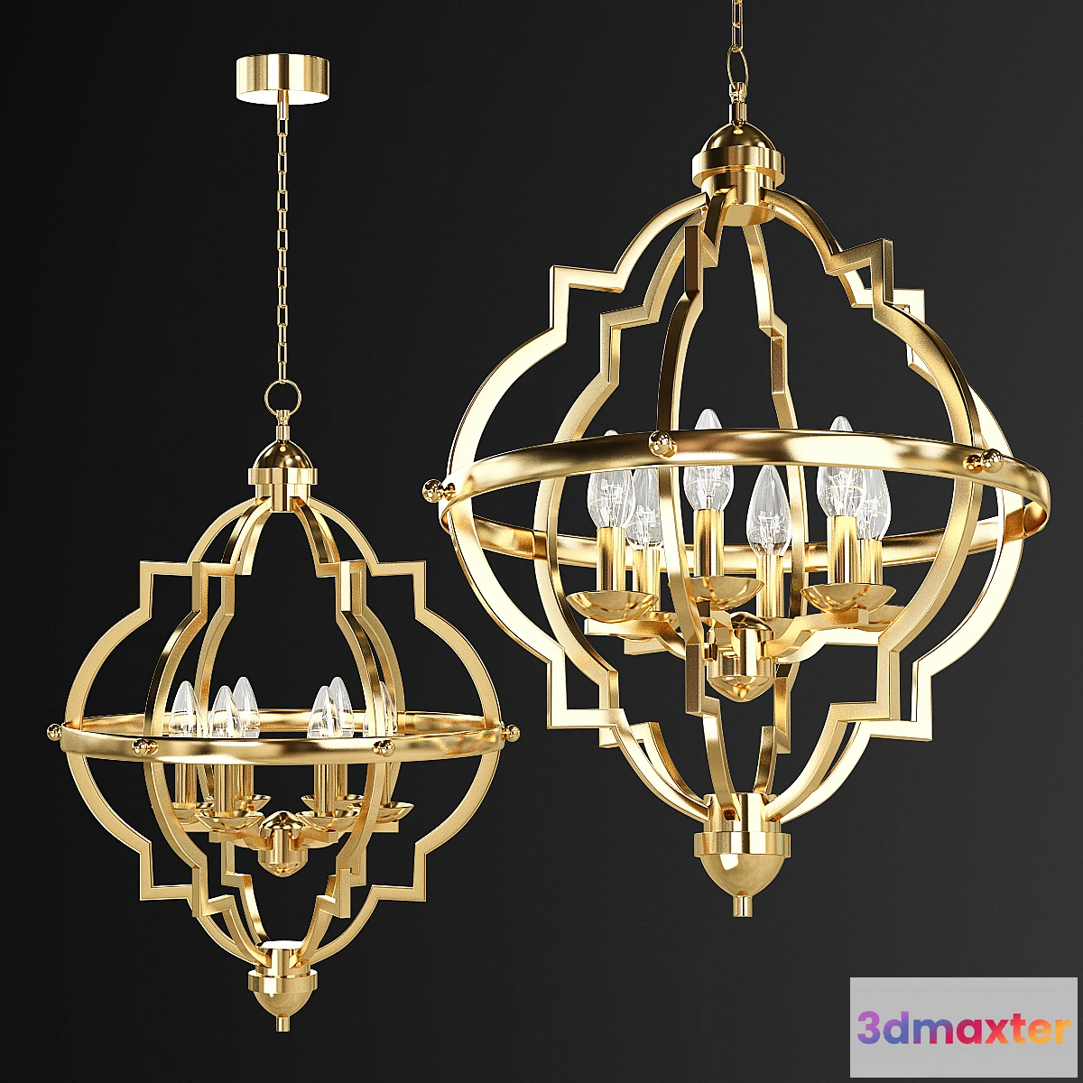 878659 - Kira Home Capistrano 28 Rustic Chandelier Warm Brass - No.4