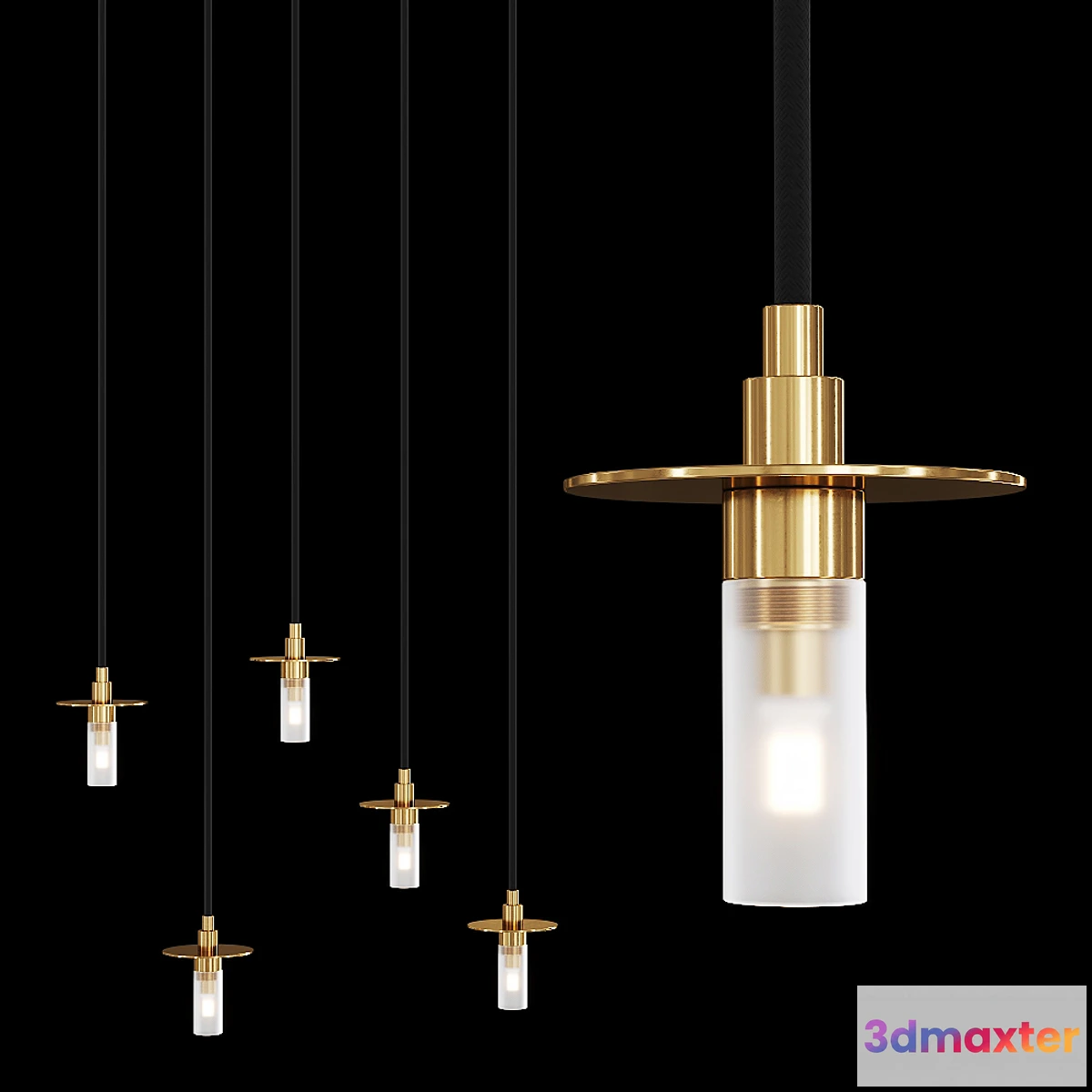 879160 - Restoration Hardware RENNES PENDANT Brass - No.4