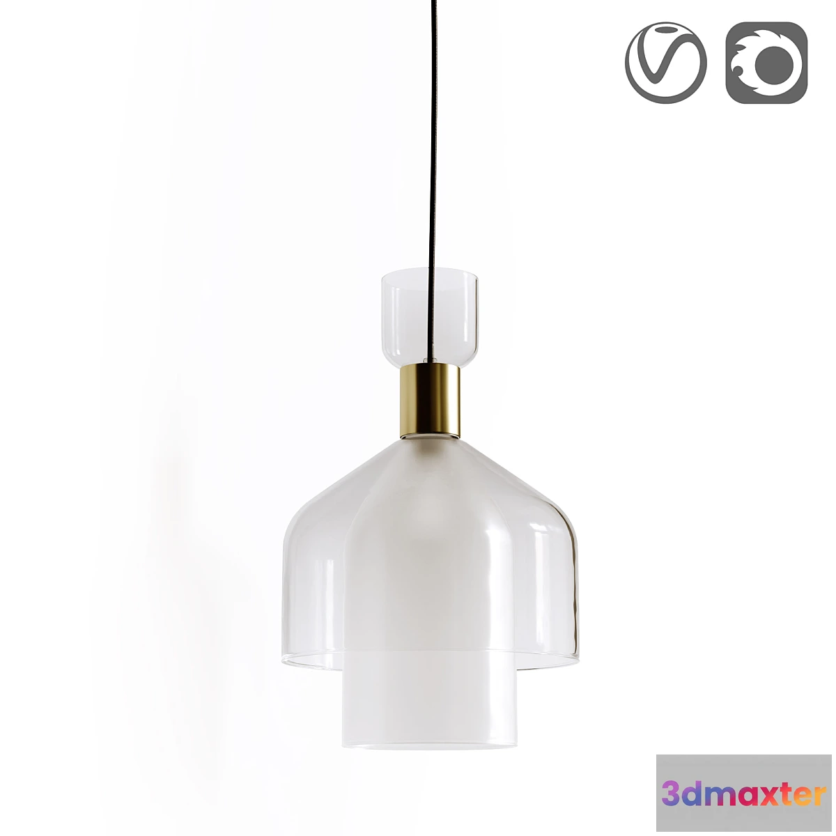 879416 - Glass and brass lamp Amoris - No.4