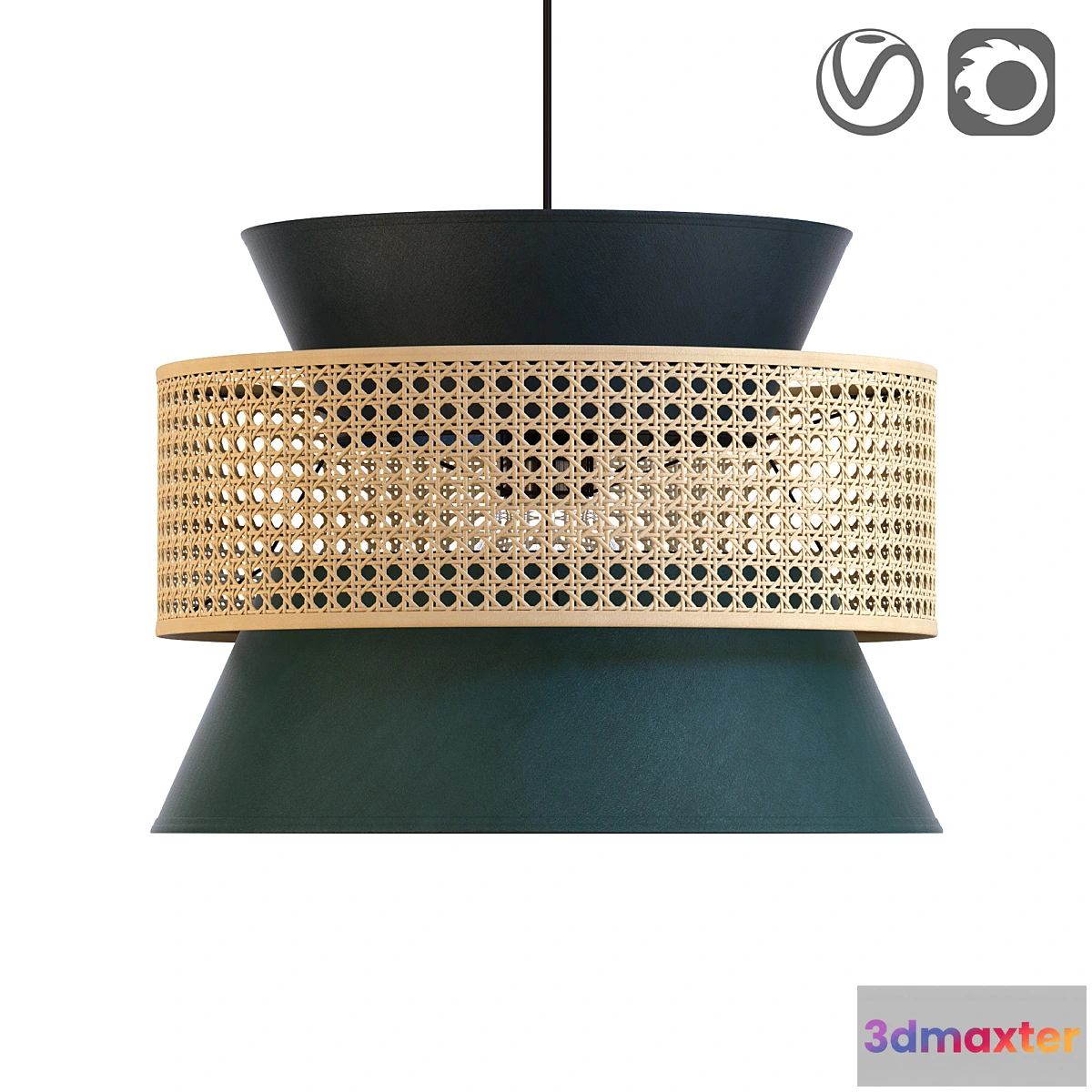 879498 - Wicker lampshade for DOLKIE chandelier - No.4