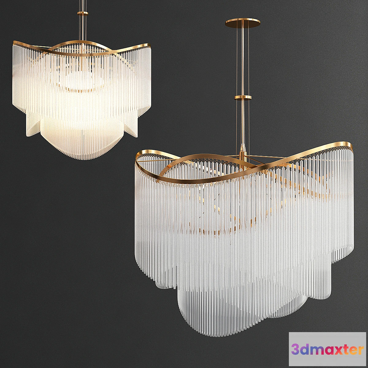 885434 - Cordelia 3 Tier Pendant - No.4