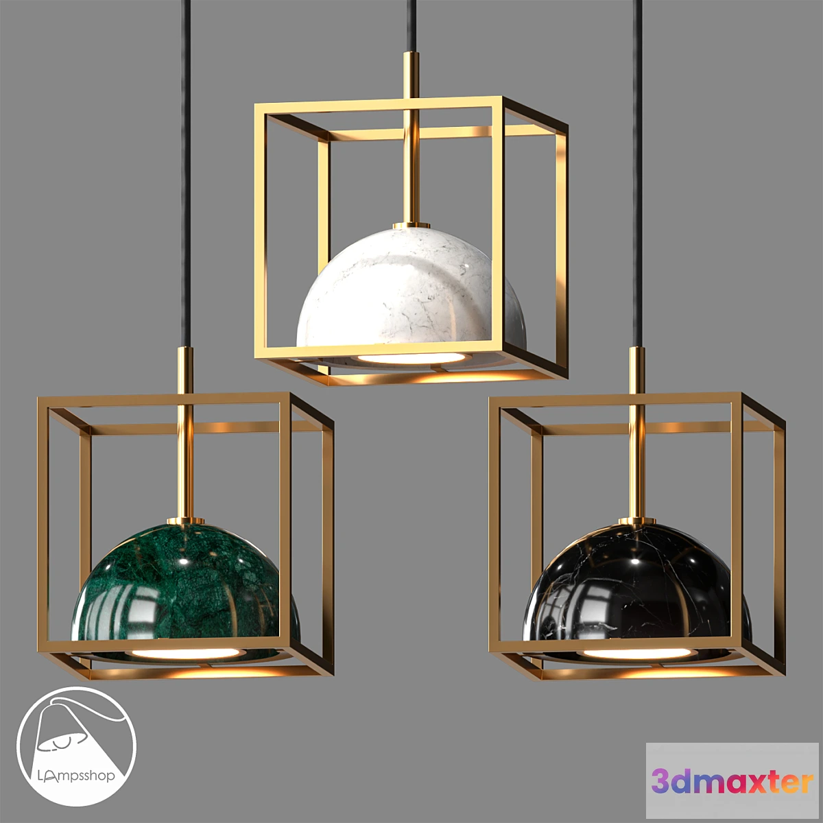 885730 - LampsShop.ru PDL2165 Pendant Мarble Square - No.4