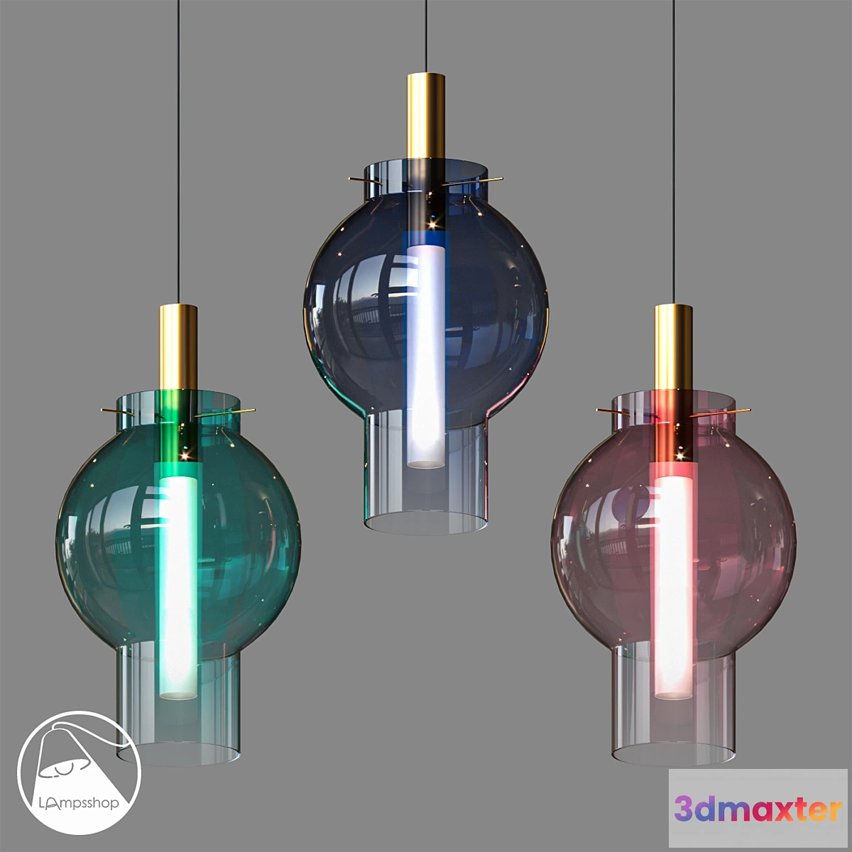885758 - LampsShop.ru PDL2161 Pendant Colored lanterns - No.4